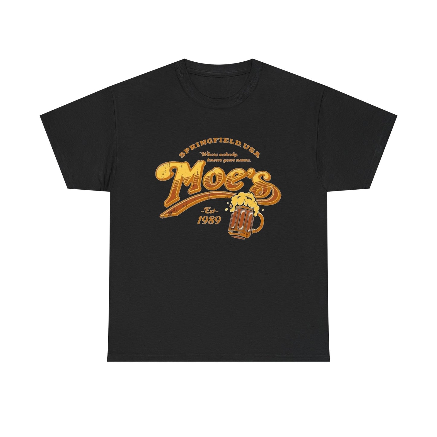 Moes Bar Springfield Graphic T Shirt NEW Vintage Unisex Heavy Cotton Tee