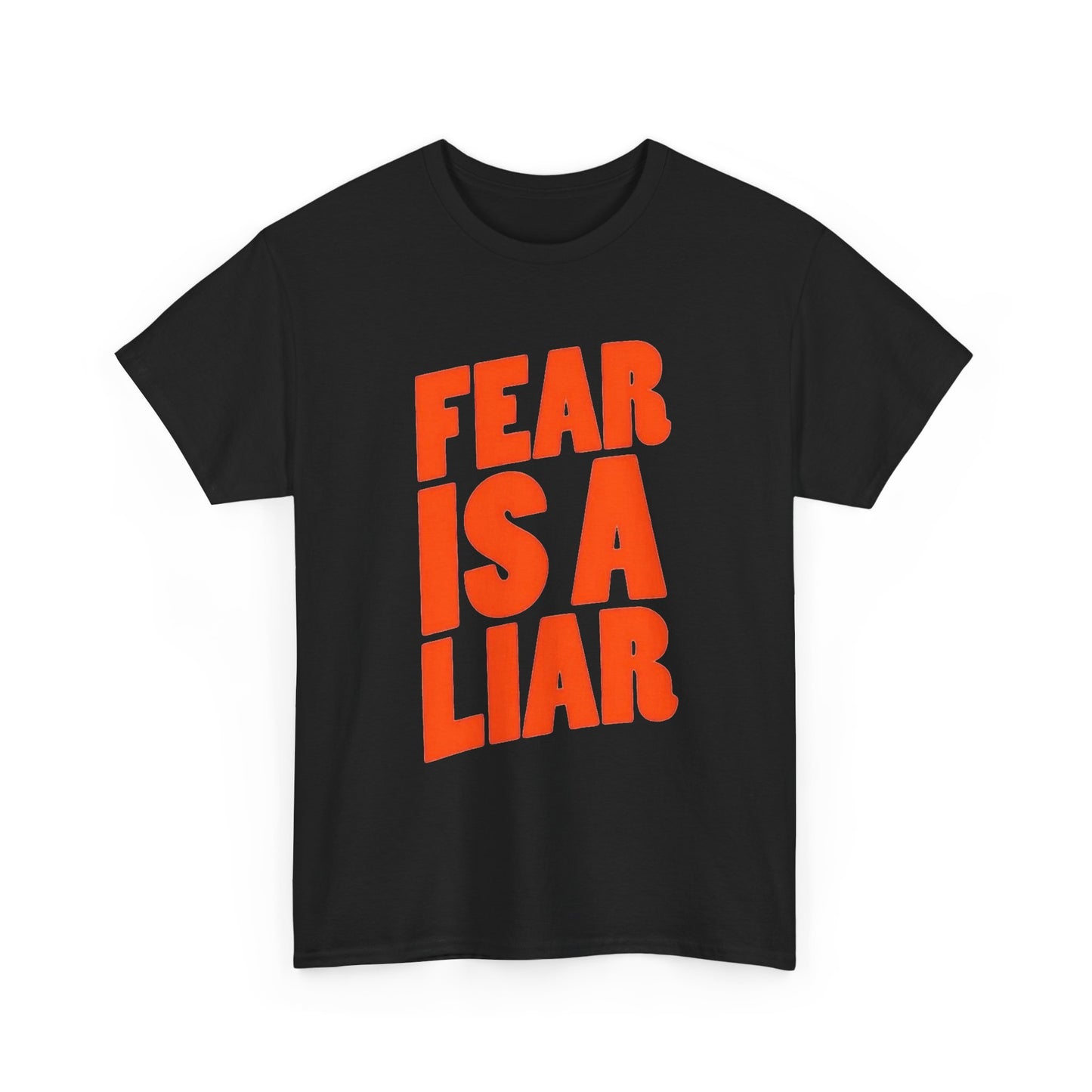 Fear Is A Liar Graphic T Shirt NEW Unisex Heavy Cotton Tee