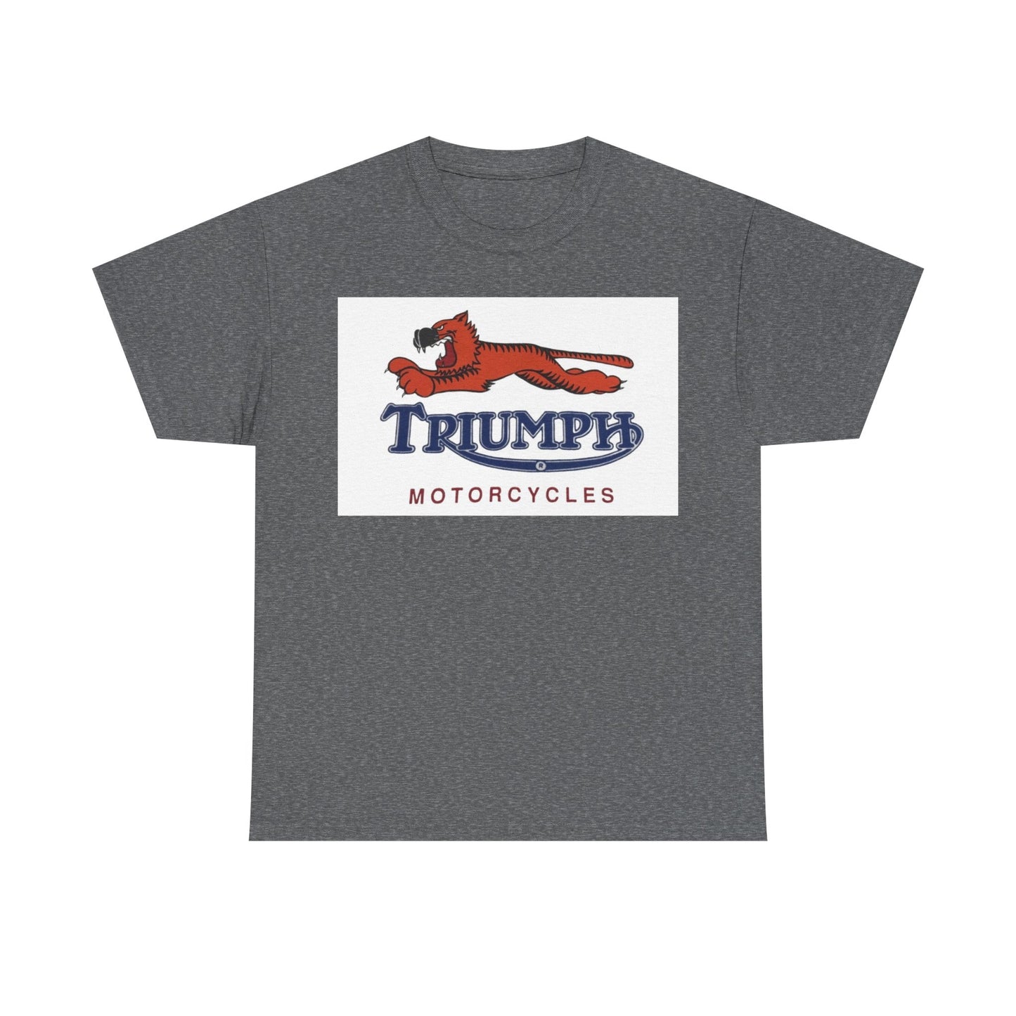 Triumph T-shirt vintage motorcycles nostalgia Tiger Unisex Heavy Cotton Tee