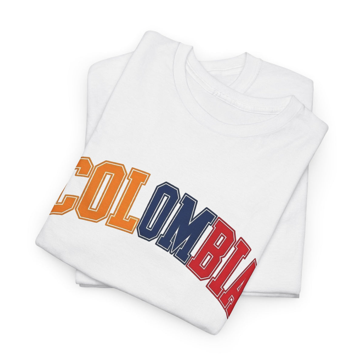 Colombia Graphic T Shirt Men's Classic Travel NEW Heavy Cotton Tee
