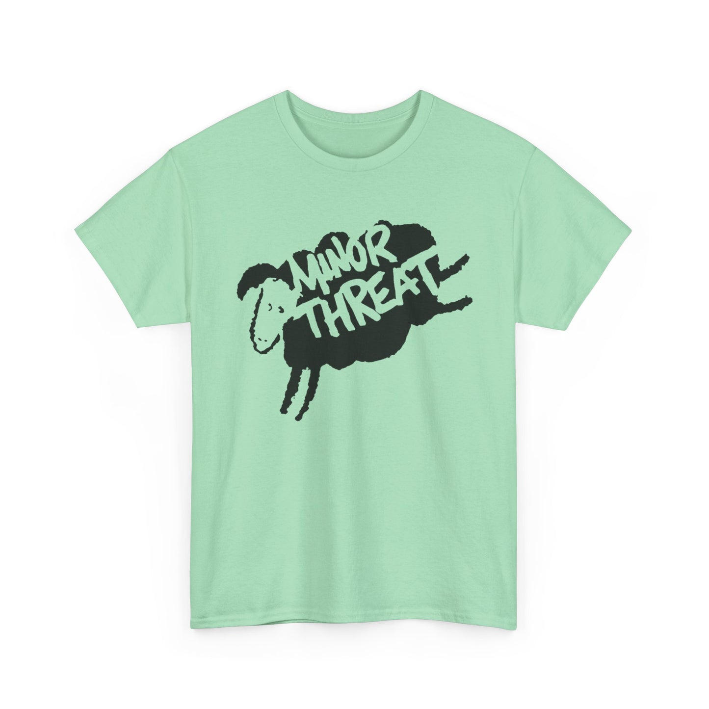 Minor Threat Sheep Graphic T Shirt Unisex Heavy Cotton Tee