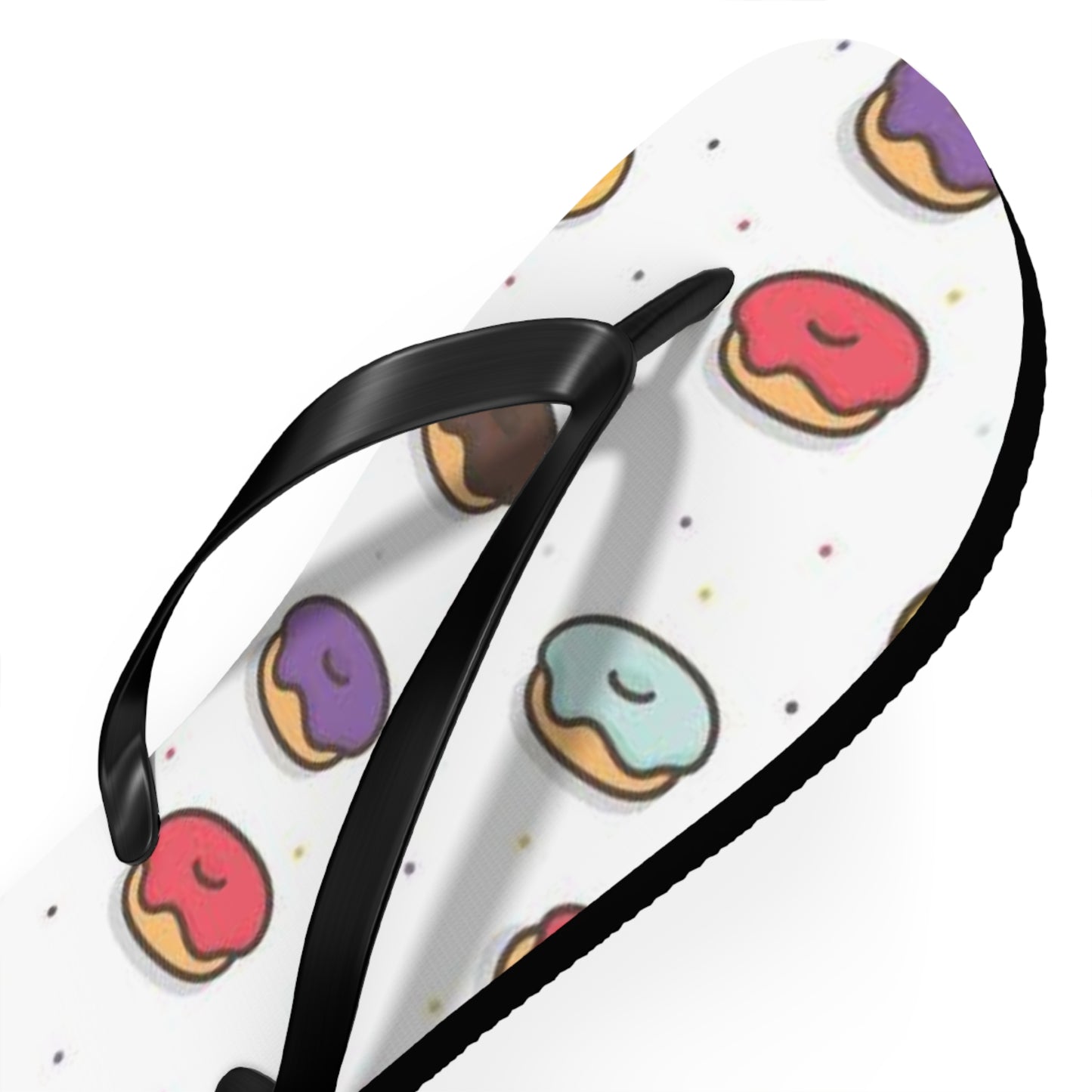 Donuts Summer Sandals, Beach Shoes, Vacation Flip Flops, Pool Slides