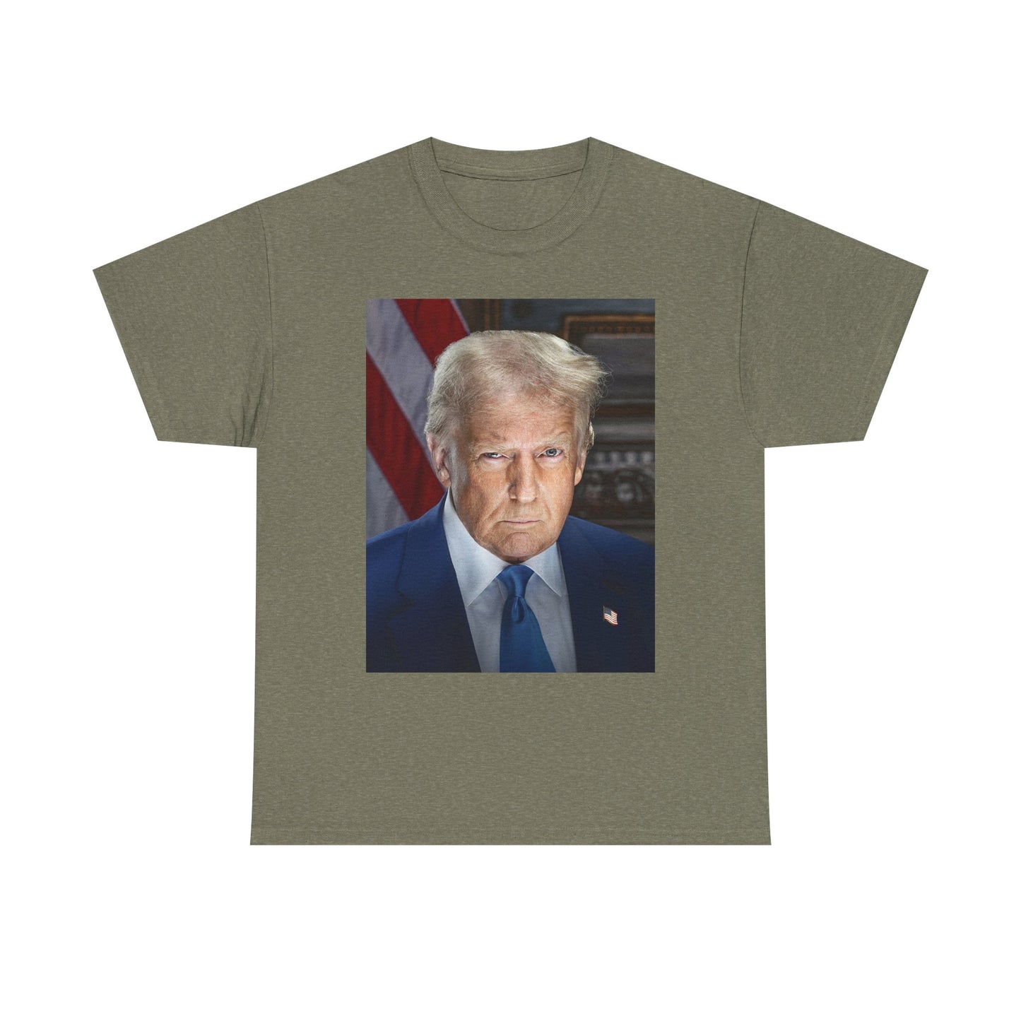 Trump Graphic T Shirt Portrait Unisex Heavy Cotton Tee USA SELLER