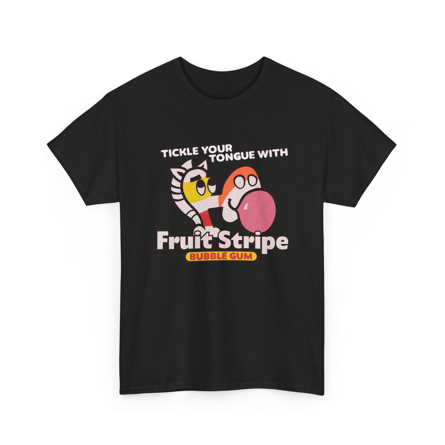 Fruit Stripe Graphic T Shirt Vintage 90s Nostalgia Unisex Heavy Cotton Tee