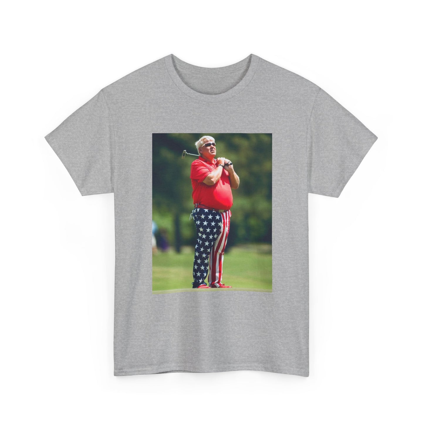 John Daly Tshirt Golf American Flag Masters Tiger woods Unisex Heavy Cotton Tee