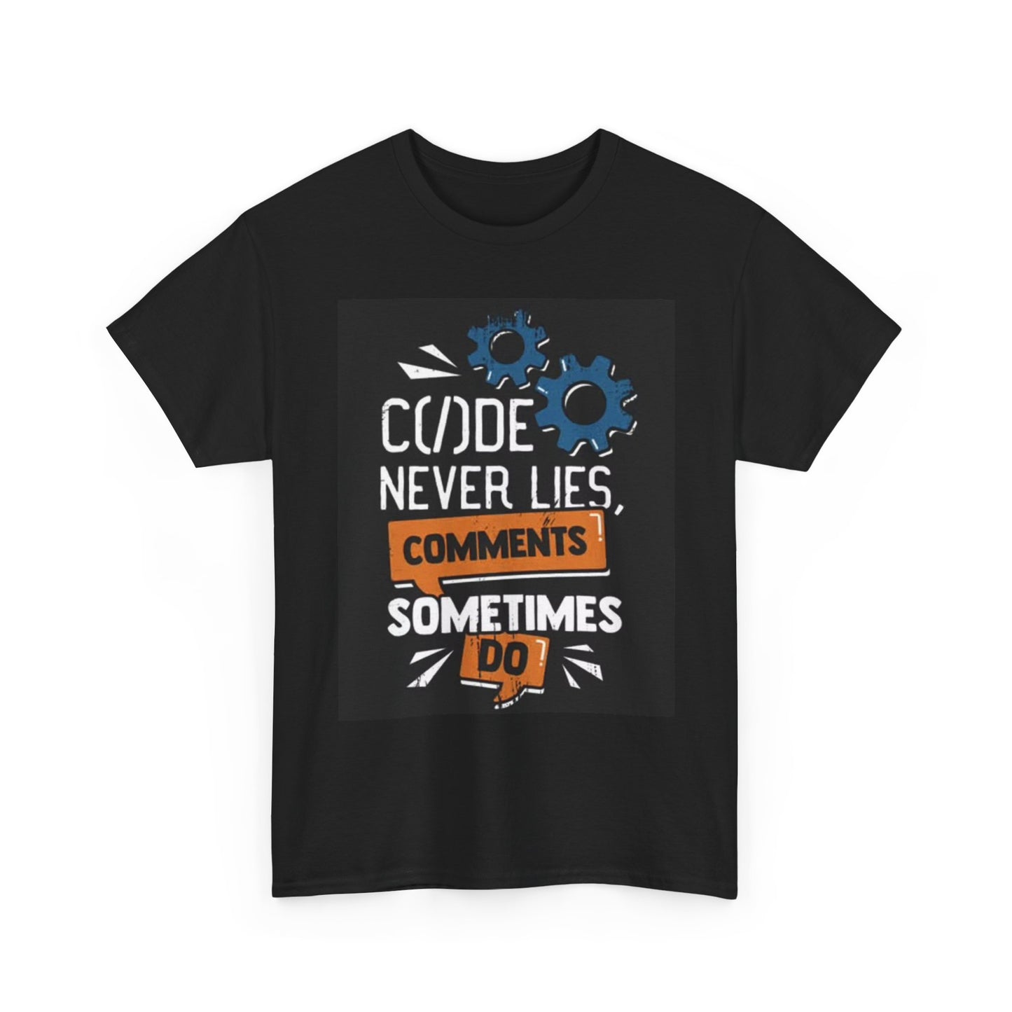 Code Never Lies T Shirt Funny Coding Computers Nerds Unisex Heavy Cotton Tee