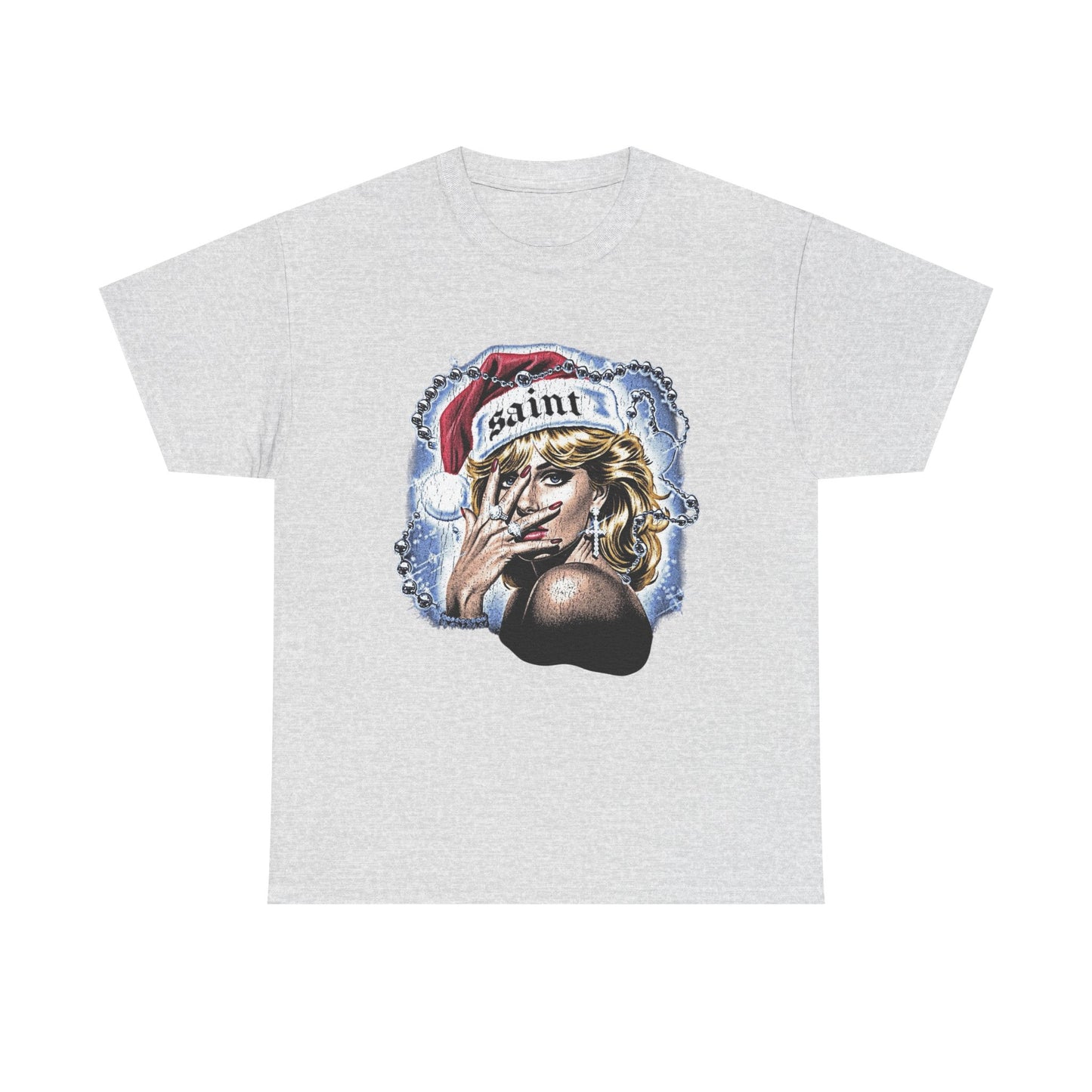 Saint Christmas Vintage Graphic T Shirt NEW Adult Tee