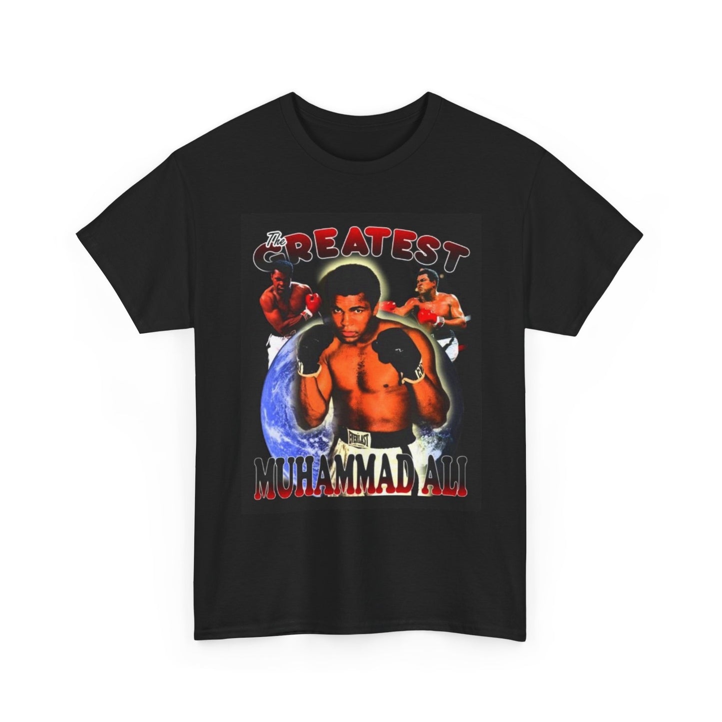 Muhammad Ali Graphic T Shirt Vintage Boxing Retro Unisex Heavy Cotton Tee