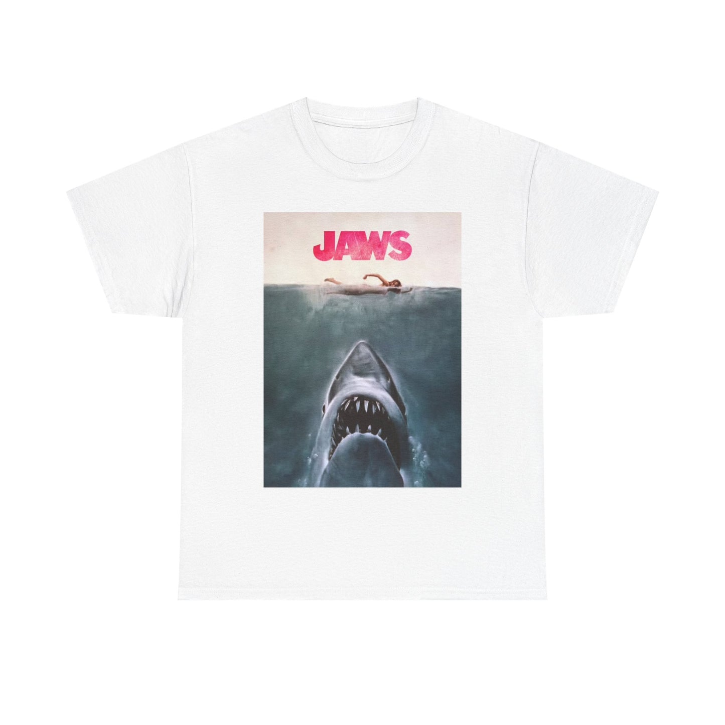 Jaws Tshirt Shark Vintage Movie New England Merch retro Unisex Heavy Cotton Tee