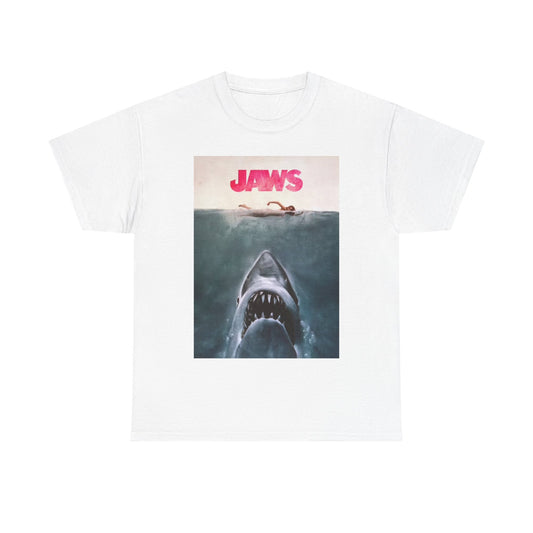 Jaws Tshirt Shark Vintage Movie New England Merch retro Unisex Heavy Cotton Tee