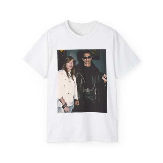 Arnold Schwarzenegger axel rose vintage terminator guns and roses 90s vintage