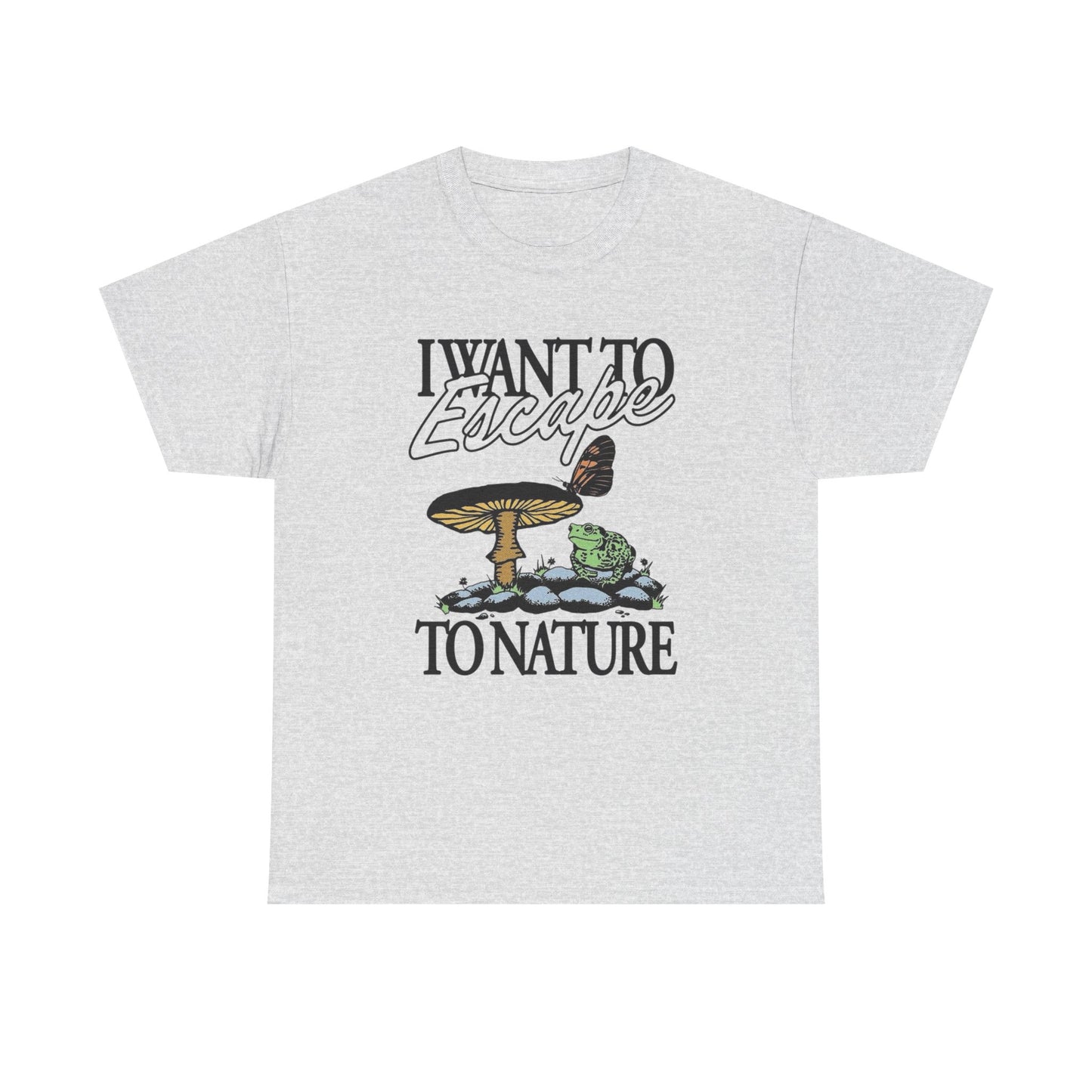 Escape To Nature Graphic T Shirt NEW Adult Unisex Heavy Cotton Tee