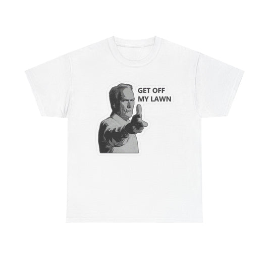 Get Off My Lawn Funny Graphic T Shirt NEW S-5XL Unisex Heavy Cotton Tee