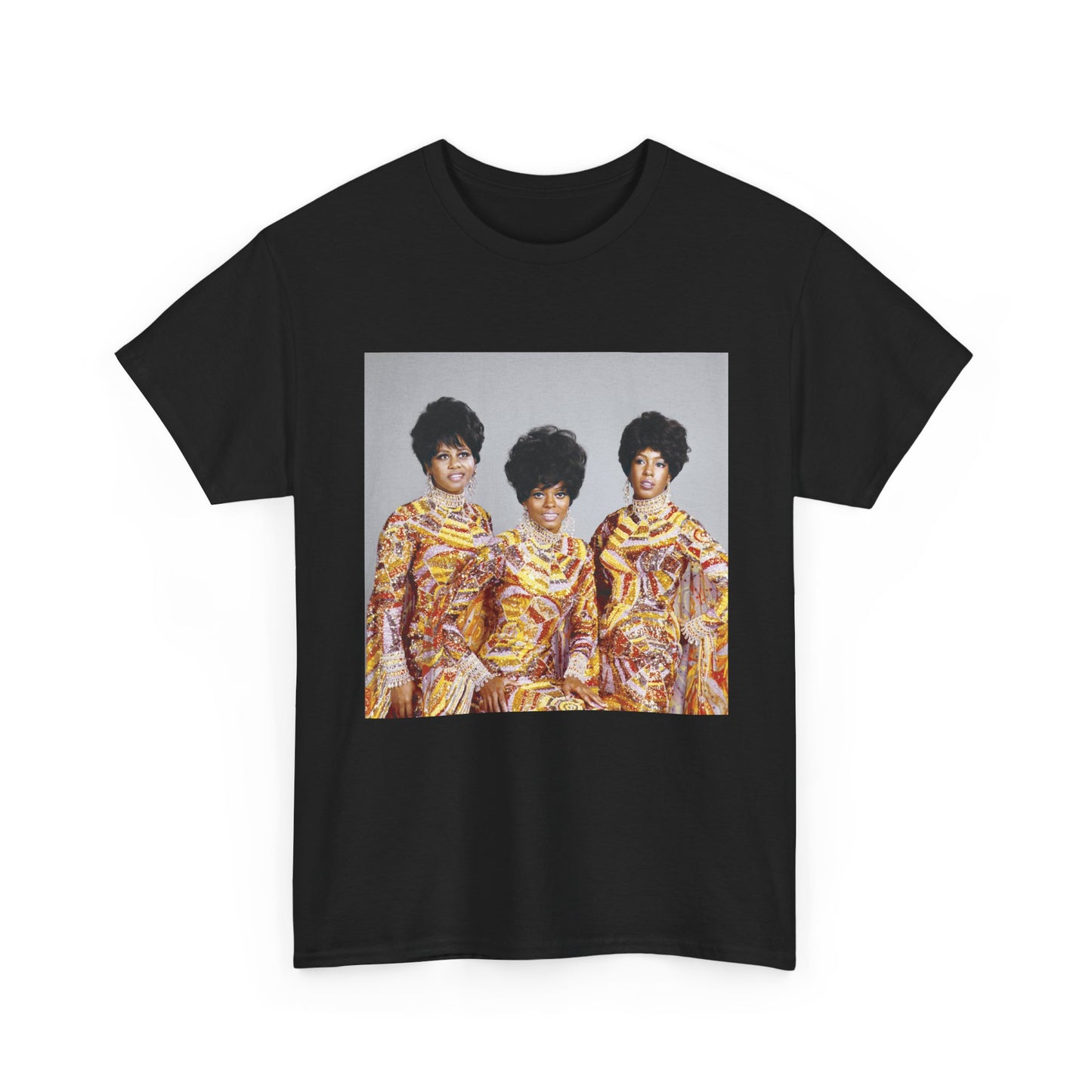 The Supremes Tshirt  Diana Ross Retro Poster Unisex Heavy Cotton Tee Vintage 80s