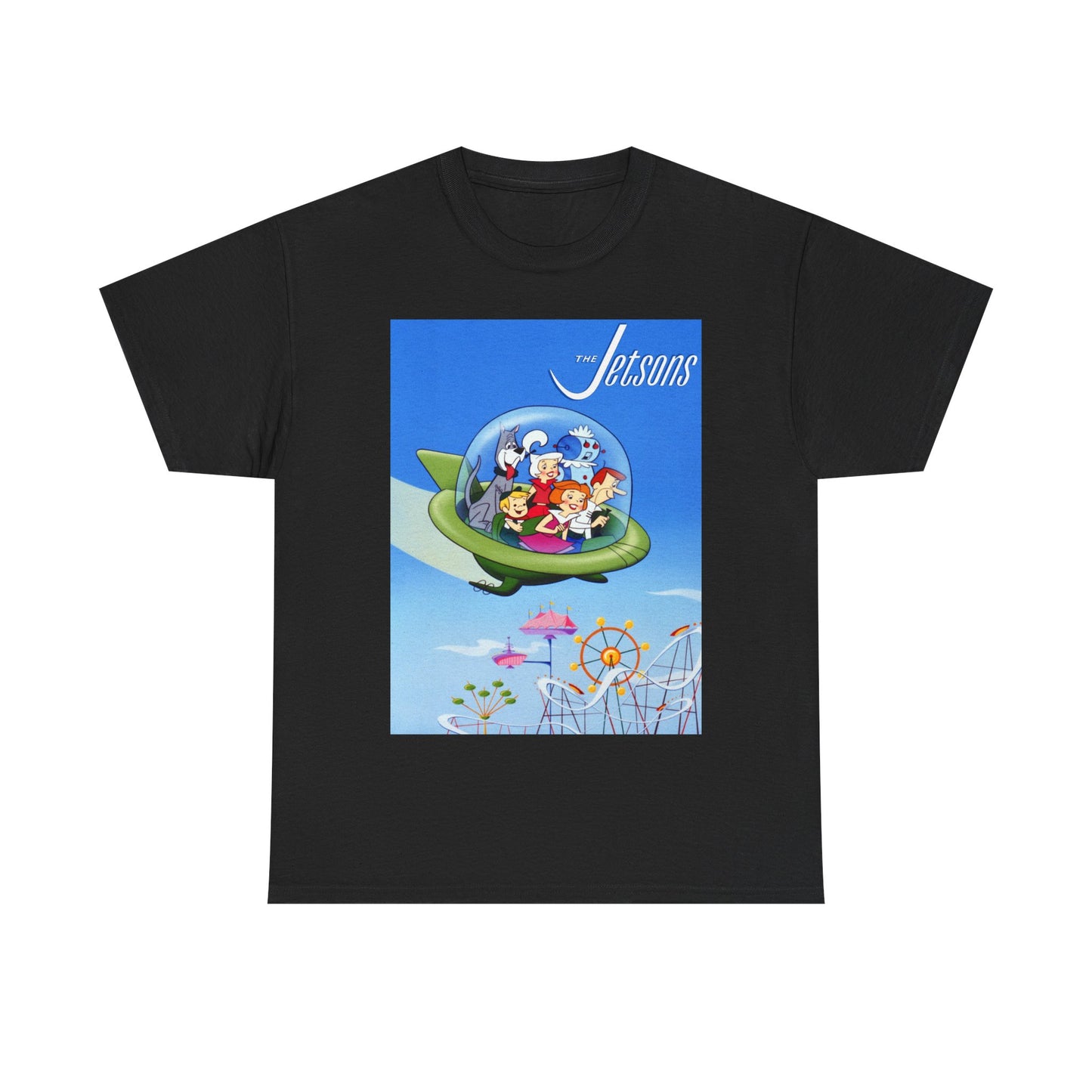 The Jetsons Shirt Future space retro graphic cartoon Unisex Heavy Cotton Tee 90s