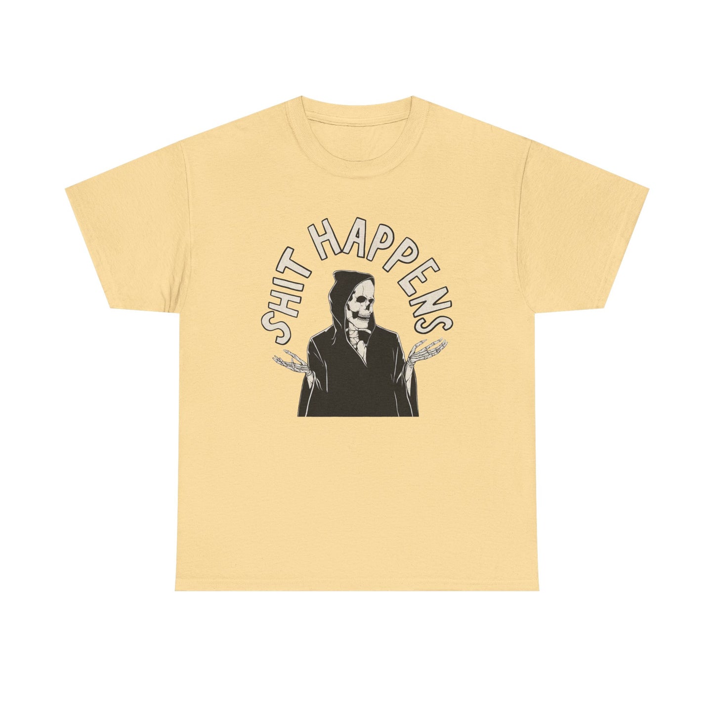 Things Happen Funny Graphic T Shirt NEW Unisex Heavy Cotton Tee