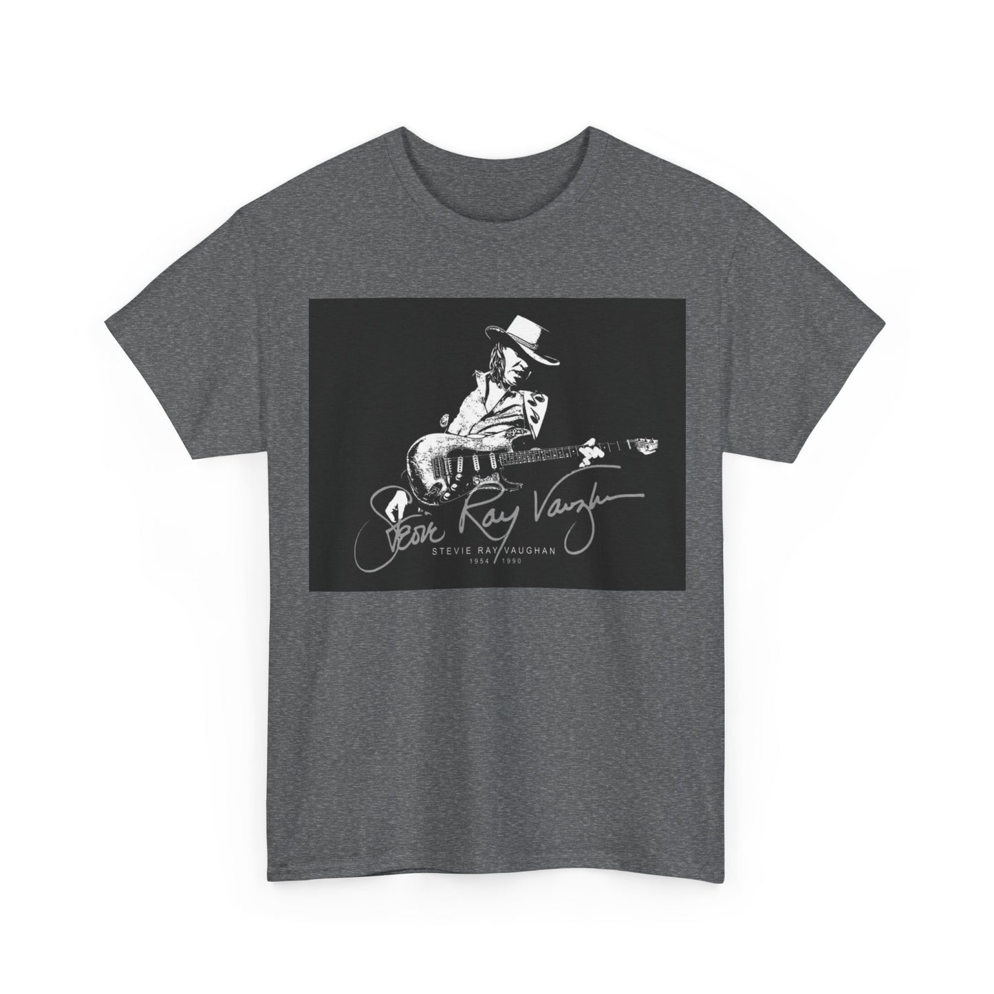 Stevie ray vaughn T-shirt Vintage retro rock album Unisex Heavy Cotton Tee