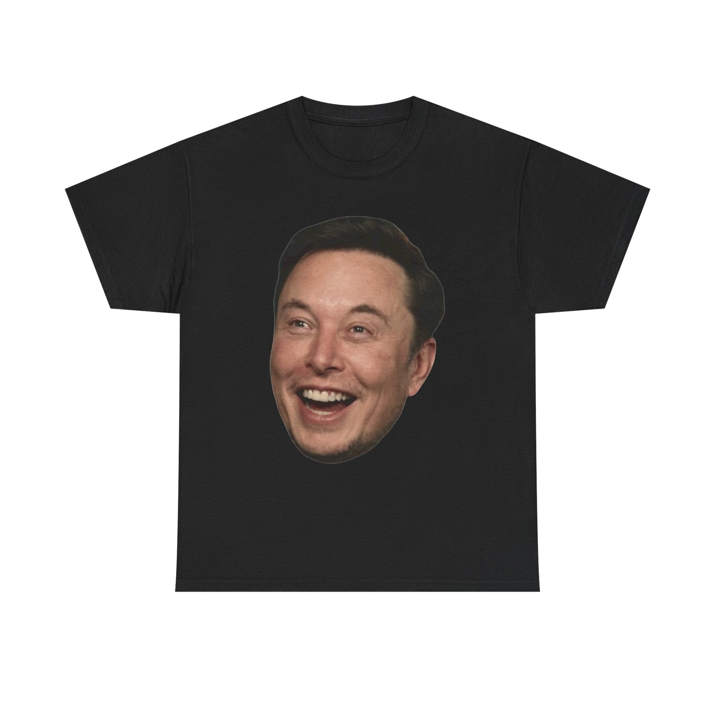 Elon Musk Graphic T Shirt Big Head Funny Poster Tesla Unisex Heavy Cotton Tee