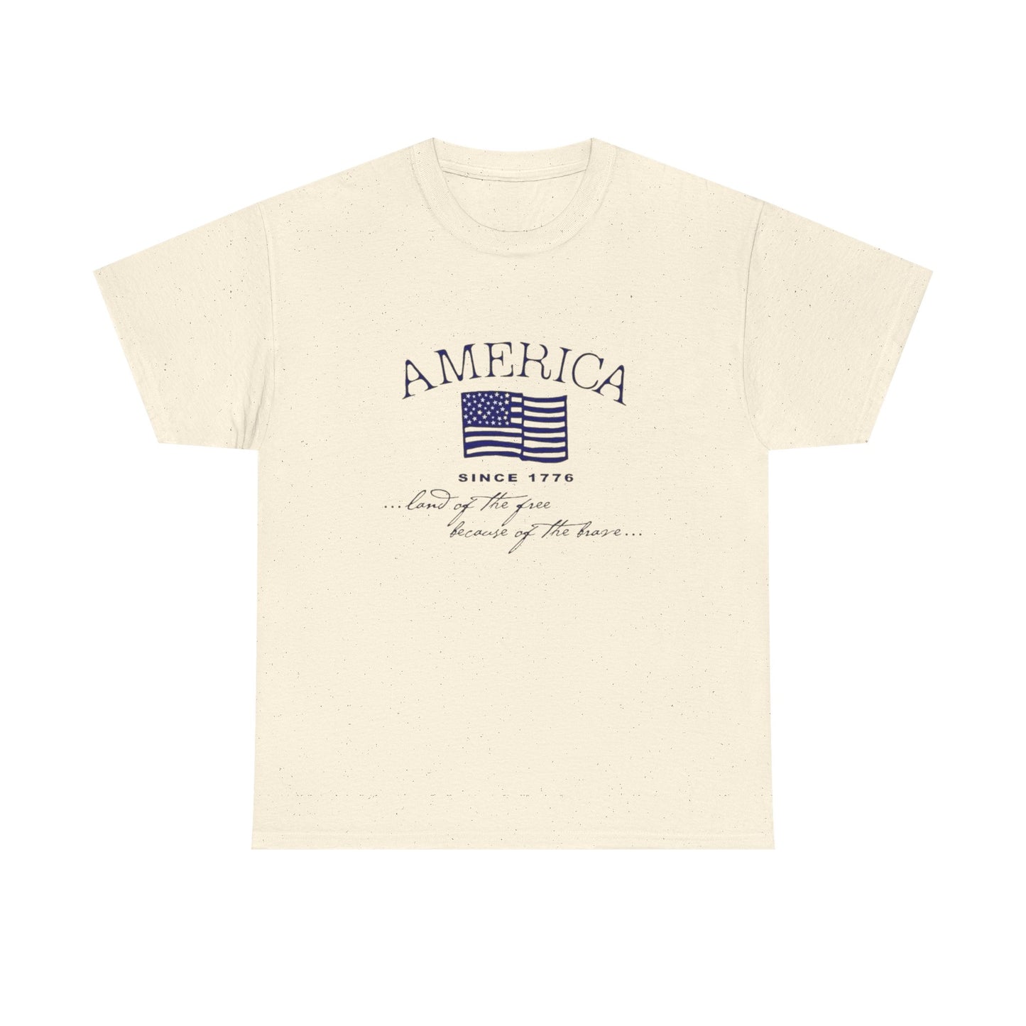 America Land Of The Free Graphic T Shirt ADULT NEW