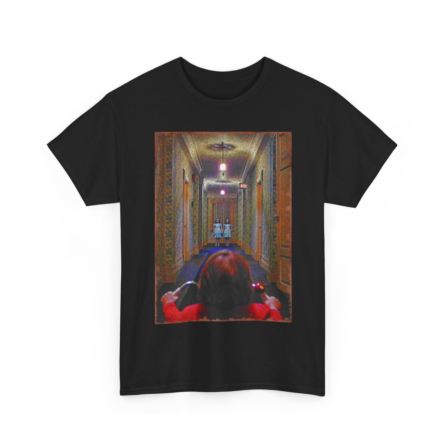 The Shining Shirt Vintage Movie Poster Retro Horror Film Unisex Heavy Cotton Tee