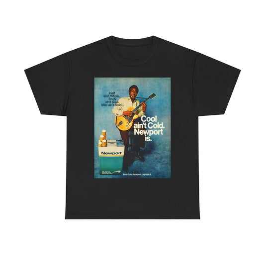 Newport cigarettes T-shirt Vintage AD retro menthol poster Unisex Heavy Cotton