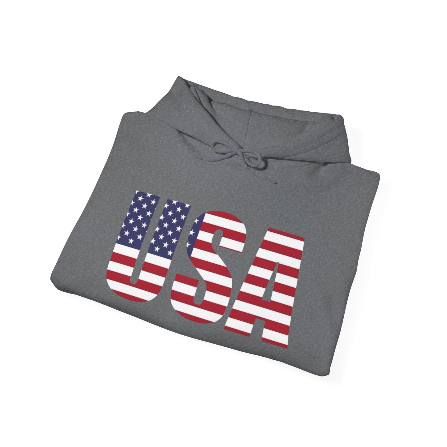 USA Flag Graphic Hoodie Unisex Heavy Blend™ Hooded Sweatshirt