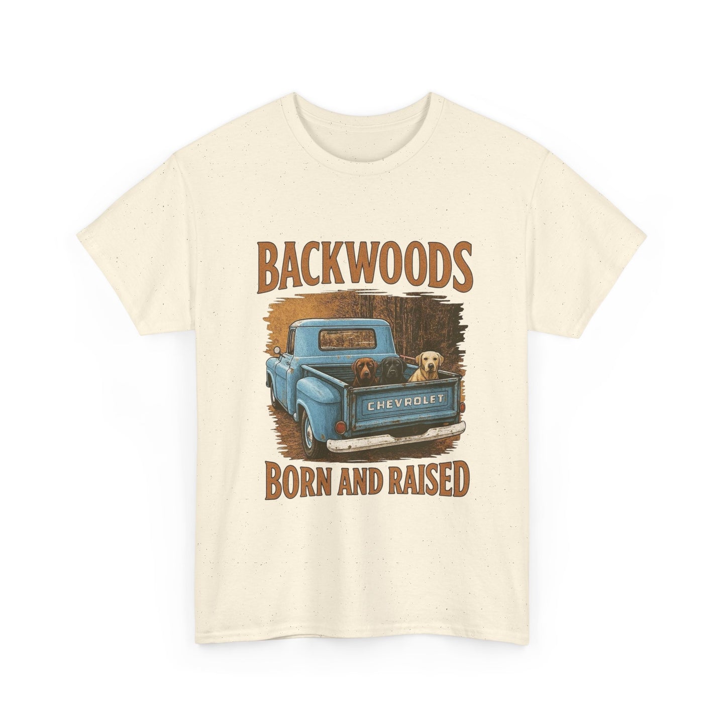 Backwoods Born And Raised Graphic T Shirt Unisex Heavy Cotton Tee