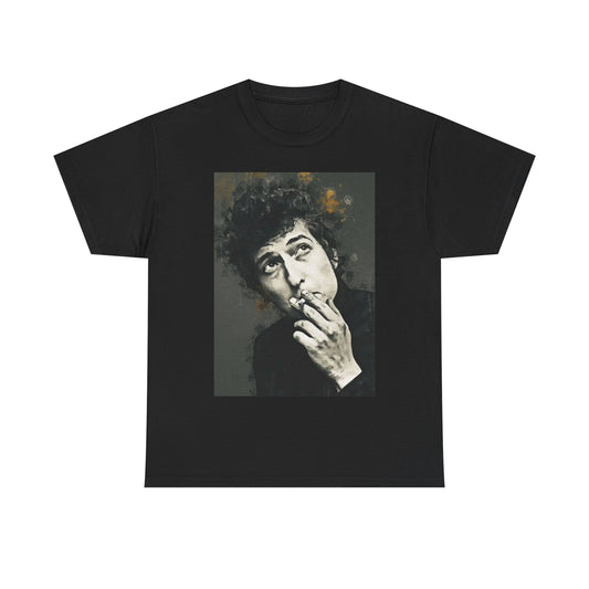 Bob Dylan T-shirt vintage art photo retro Unisex Heavy Cotton Tee music rock