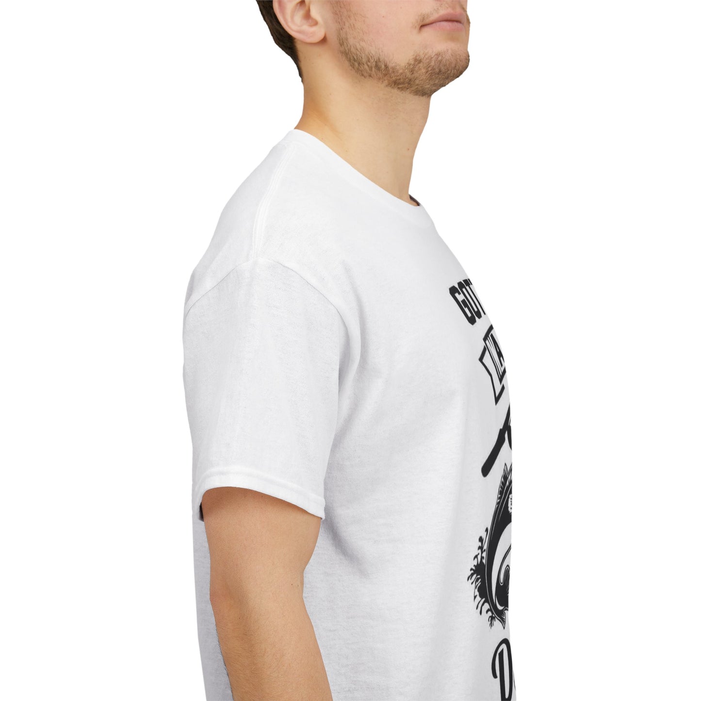 Funny Pole Dancing Fishing Graphic T Shirt Men's Heavy Cotton Tee