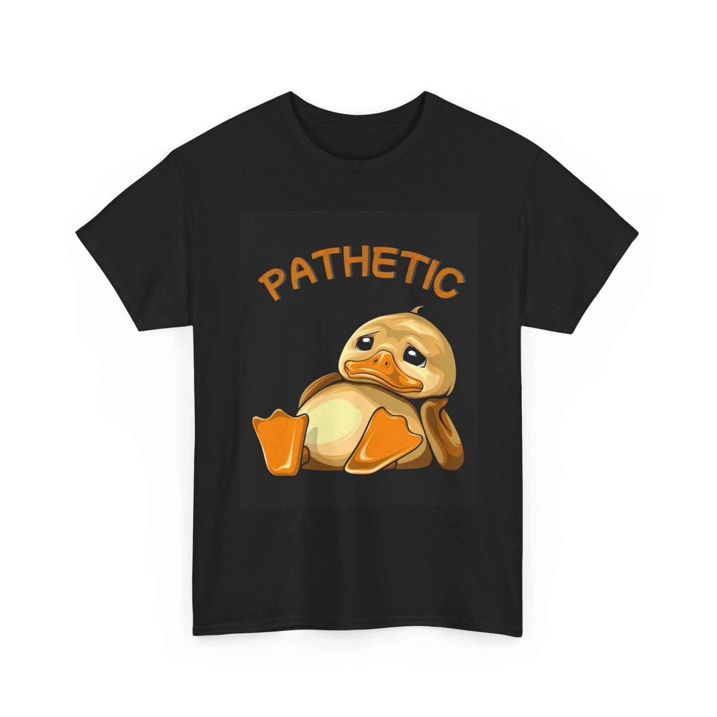 Pathetic Graphic T Shirt Funny Duck Art Cartoon Unisex Heavy Cotton Tee