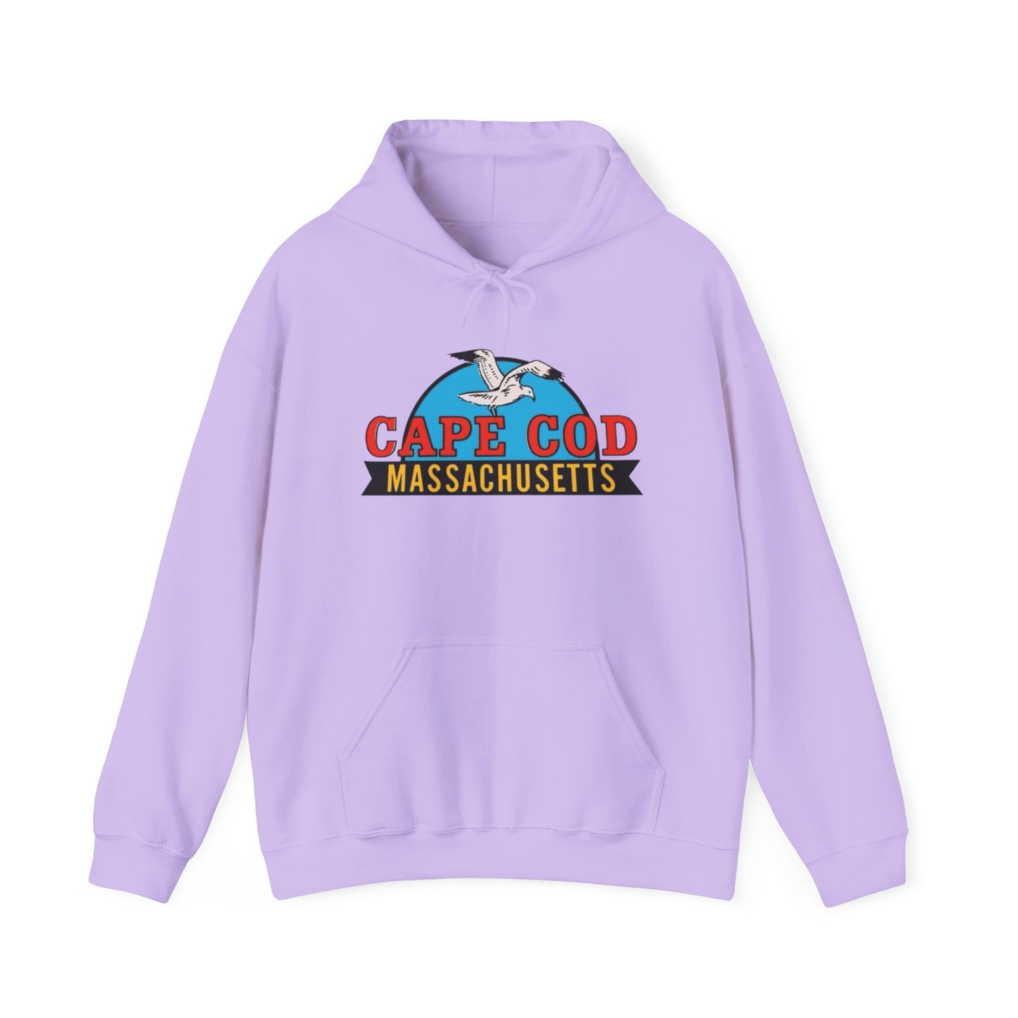 Cape Cod Seagull Graphic Hoodie Unisex Heavy Blend™ Hooded Sweatshirt