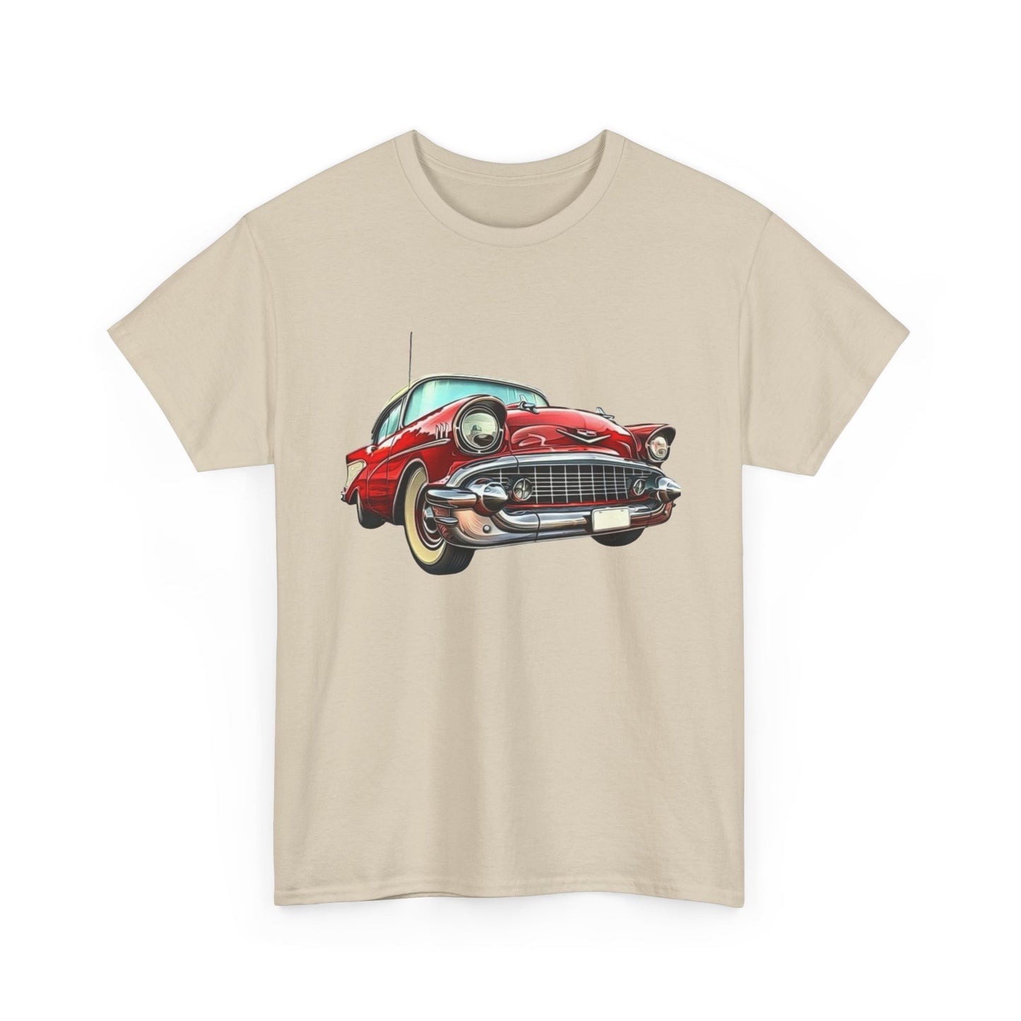 57 Chevy Retro Classic Car Graphic T Shirt NEW Unisex Heavy Cotton Tee