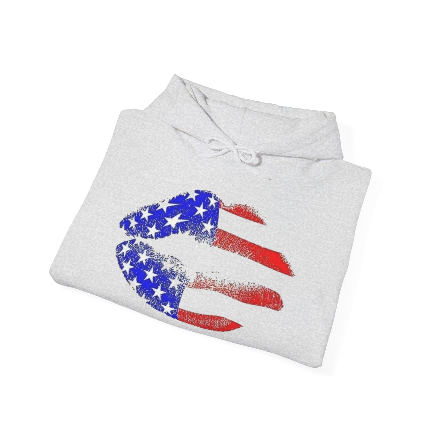 American Flag Lips Hoodie NEW ADULT Unisex Hooded Sweatshirt