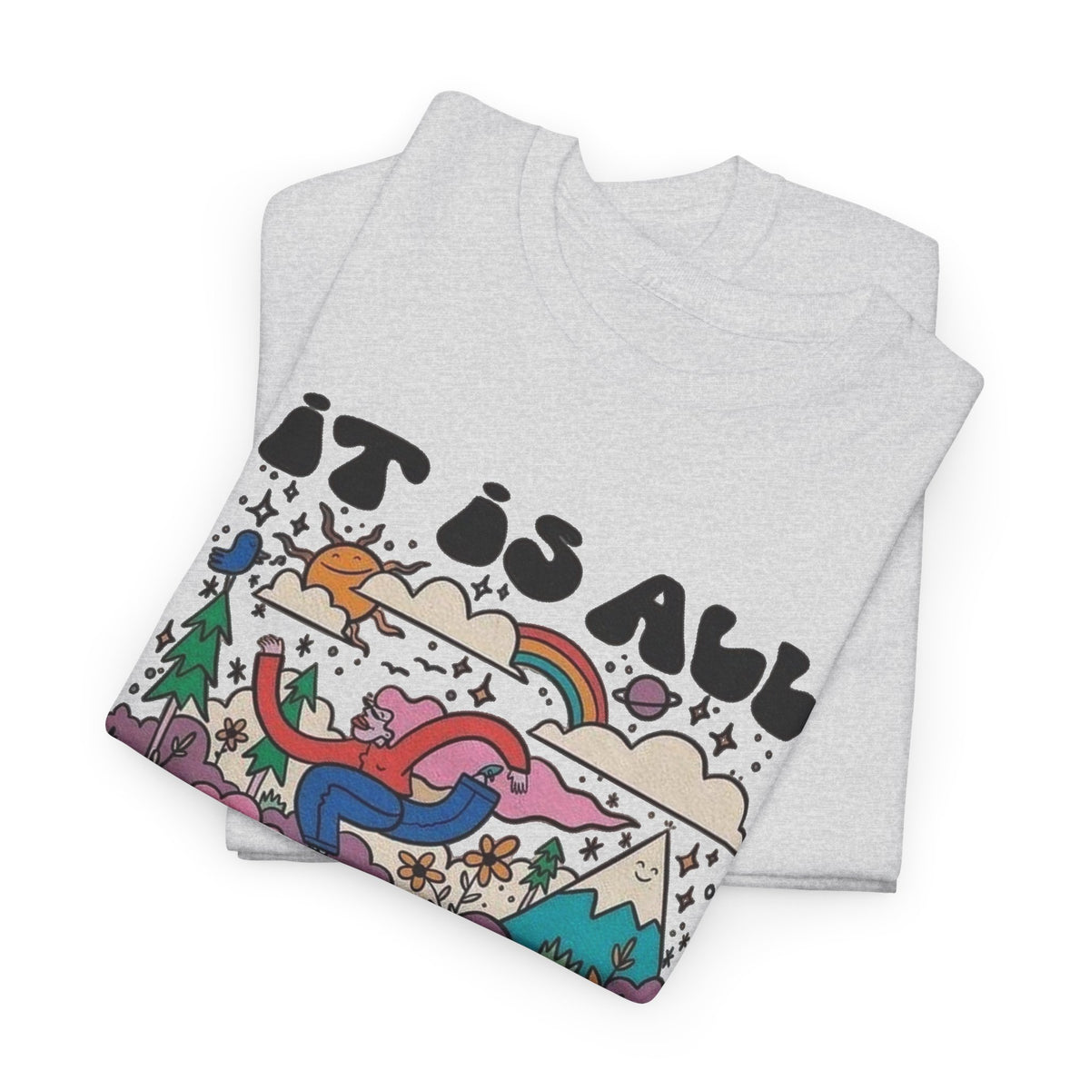 Its All Connected Graphic T Shirt Men's Art Classic Heavy Cotton Tee