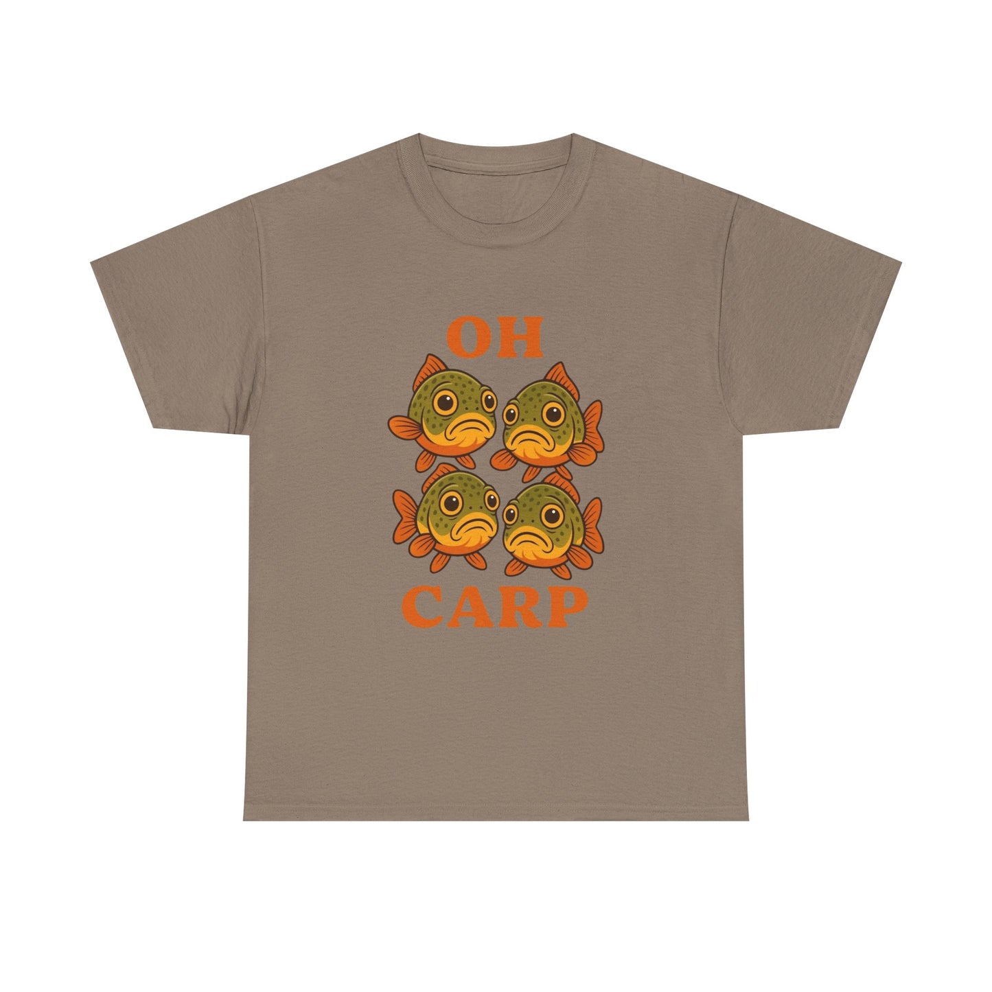 Oh Carp Funny Fishing Graphic T Shirt ADULT NEW