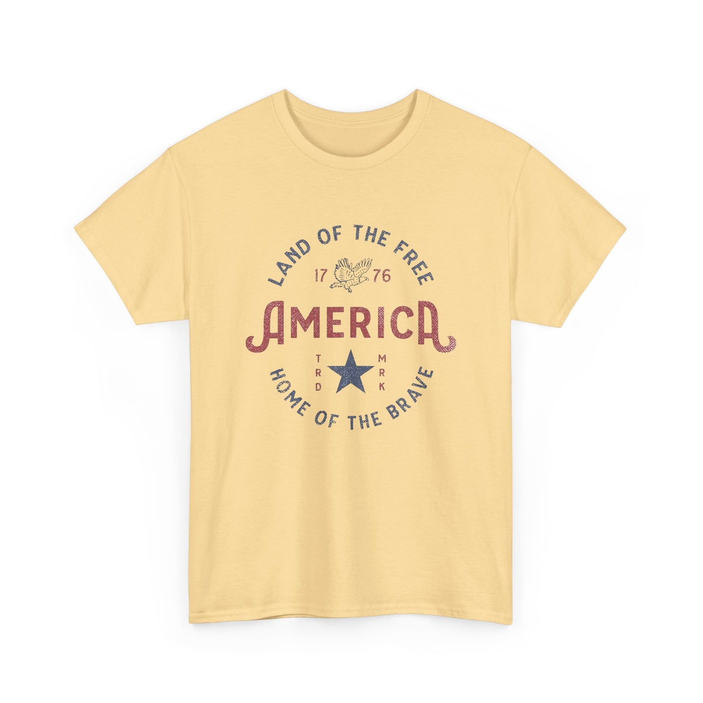 America Land Of The Free Graphic T Shirt Adult New Tee
