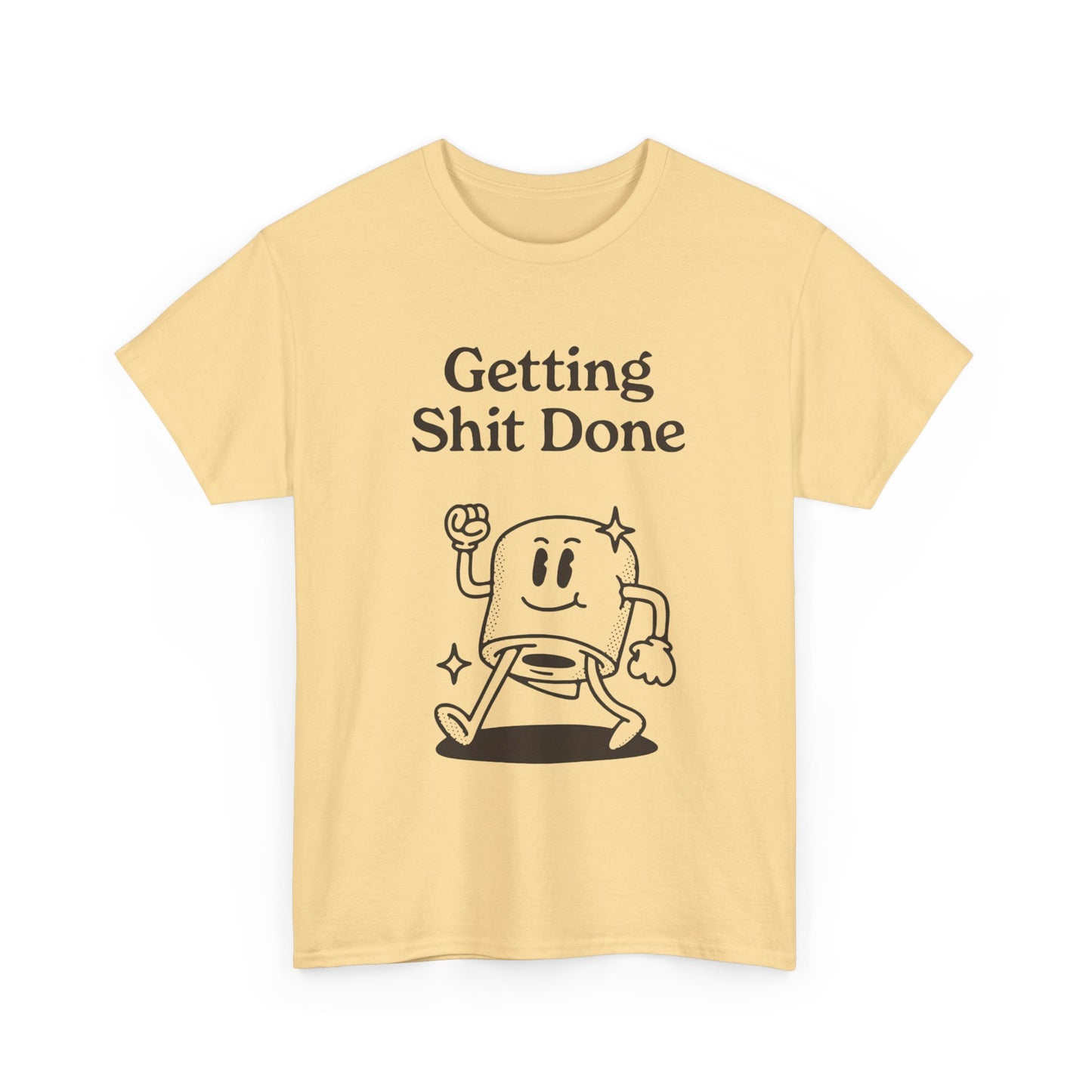 Getting It Done Funny Jokes Graphic T Shirt Unisex Heavy Cotton Tee Gift