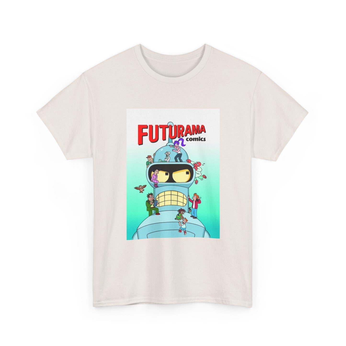 Futurama Shirt Bender Tv Series Graphic Funny Cartoon Unisex Heavy Cotton Tee