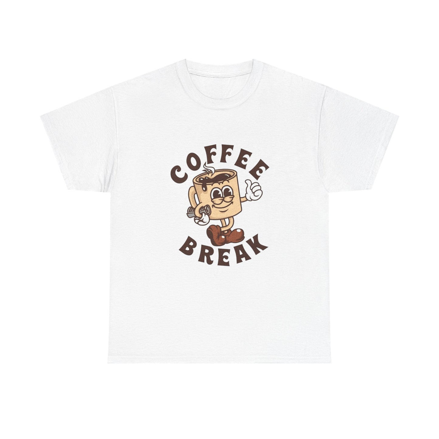 Coffee Break Graphic T Shirt Unisex Heavy Cotton Tee NEW GIFT