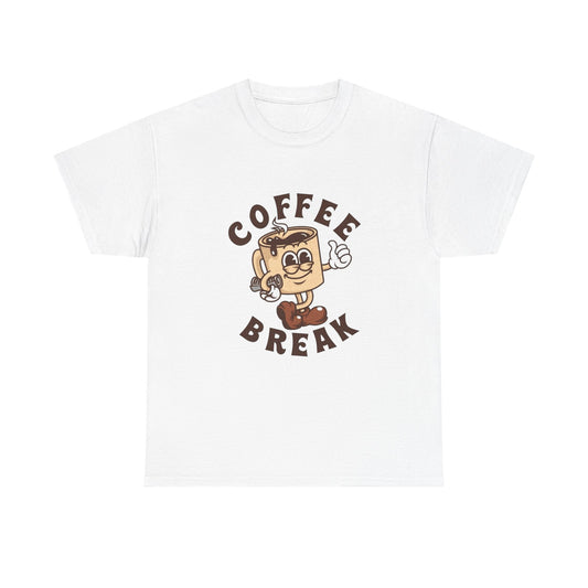 Coffee Break Graphic T Shirt Unisex Heavy Cotton Tee NEW GIFT