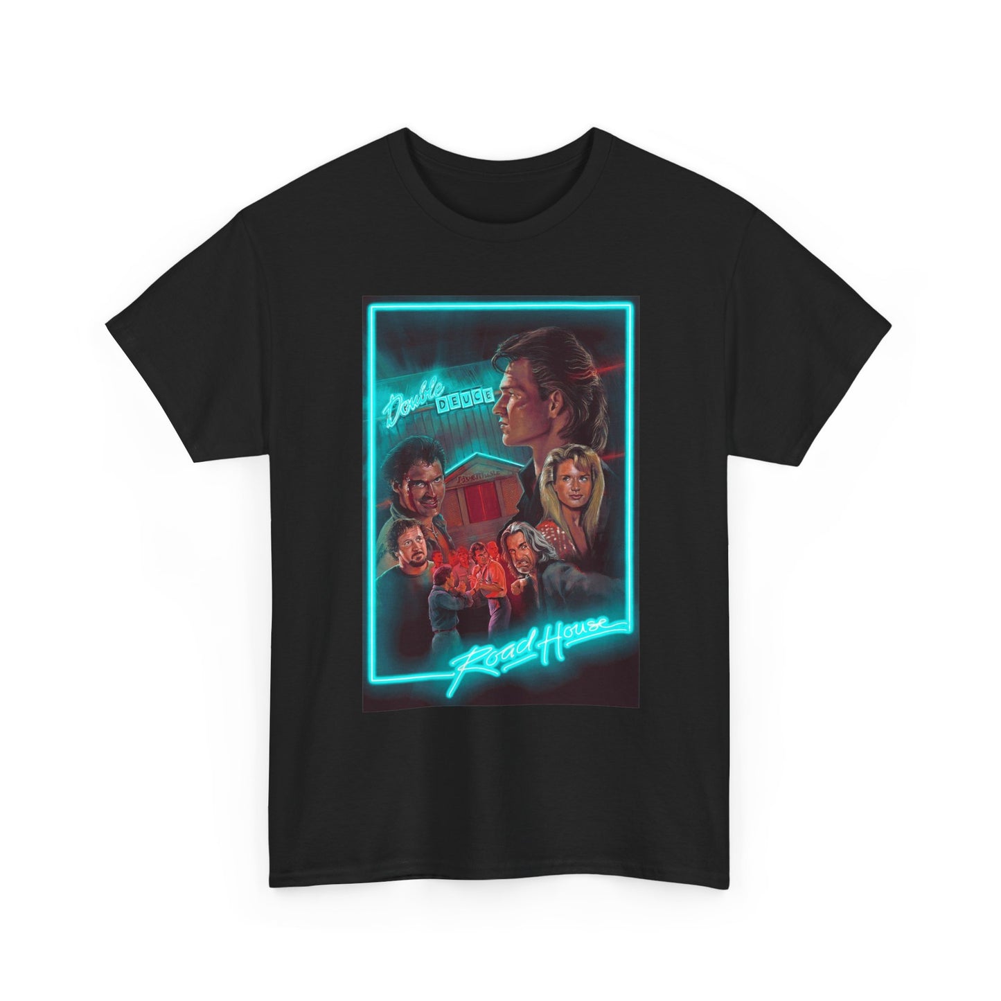 Roadhouse Graphic T Shirt Retro Unisex Heavy Cotton Tee