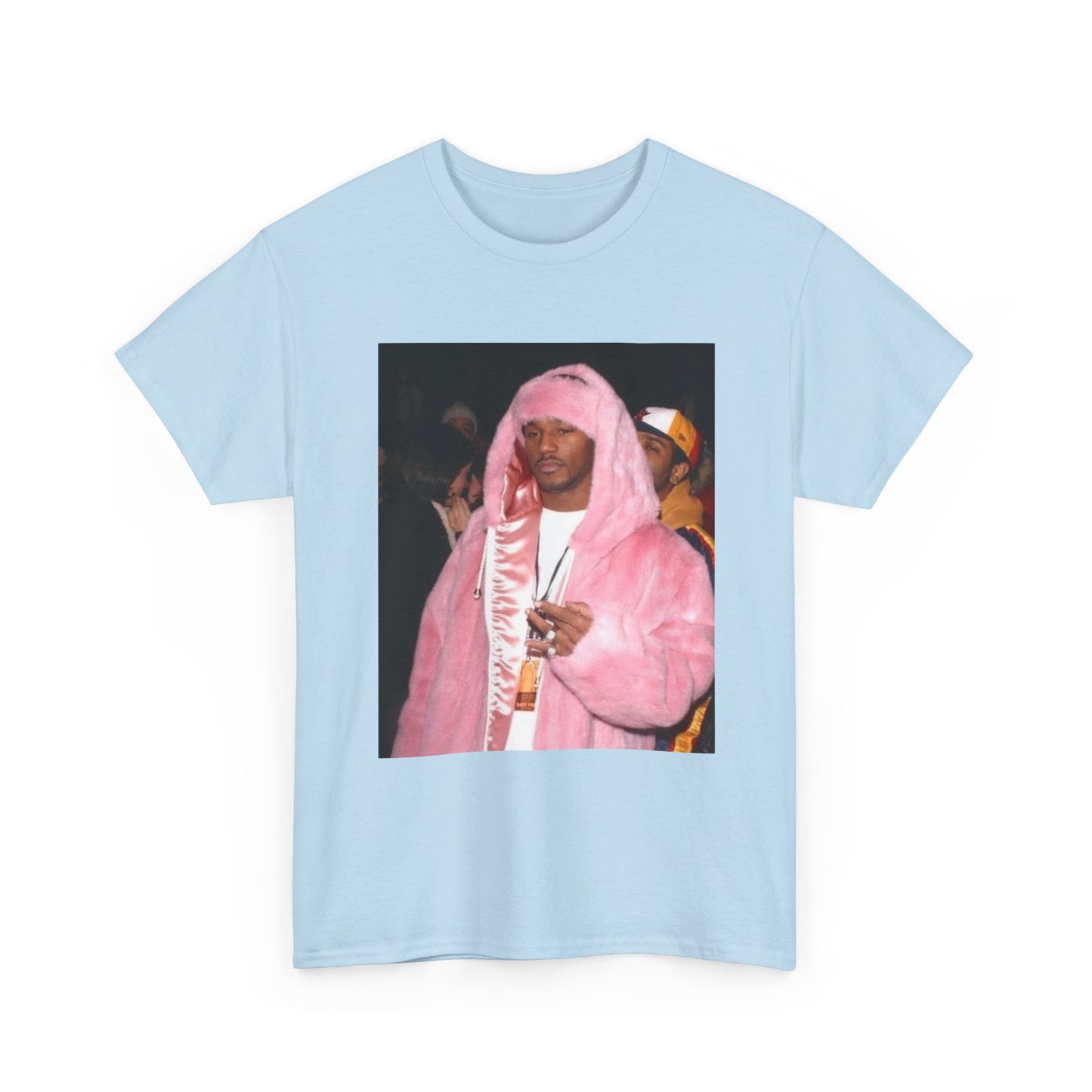 Camron diplomats T-shirt vintage pink fur coat graphic Rap Unisex Heavy Cotton