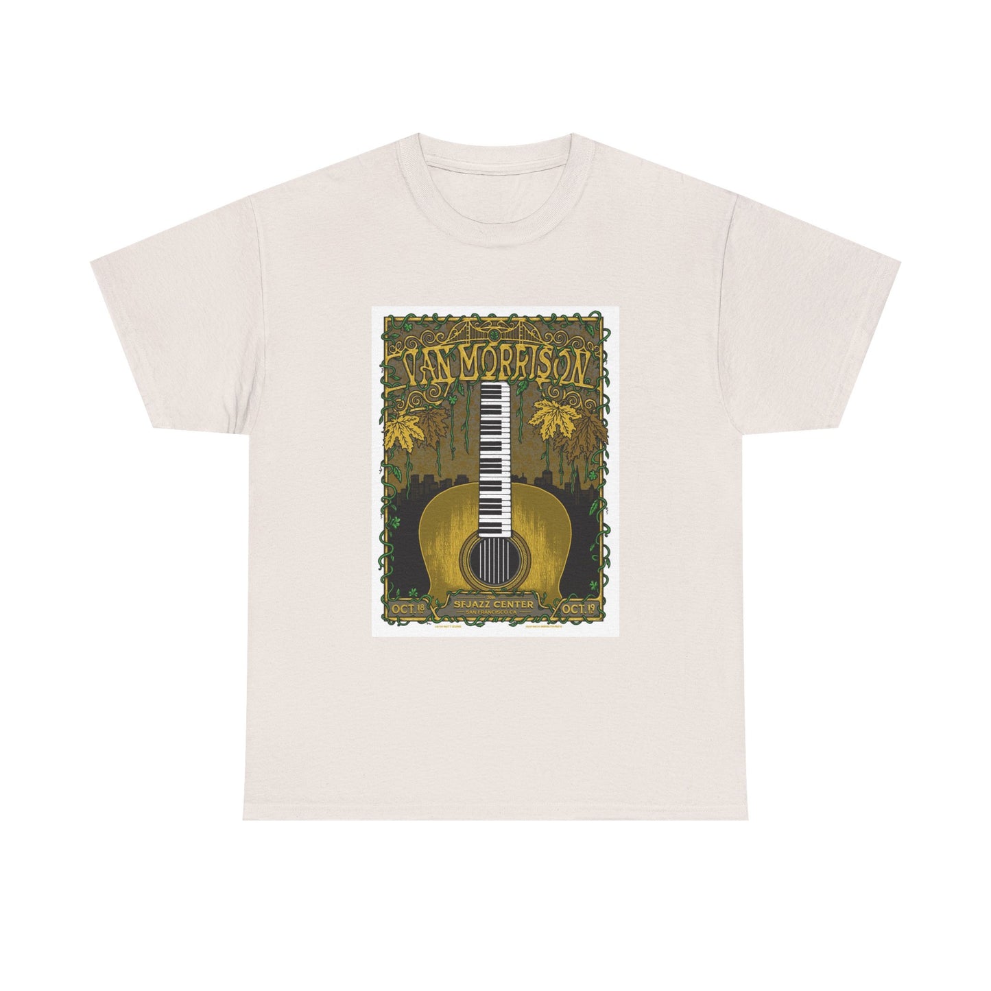 Van Morrison Tshirt Classic Rock Merch Graphic Retro Unisex Heavy Cotton Tee