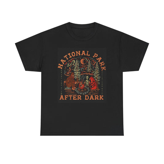 National Park After Dark Graphic T Shirt  Unisex Heavy Cotton Tee