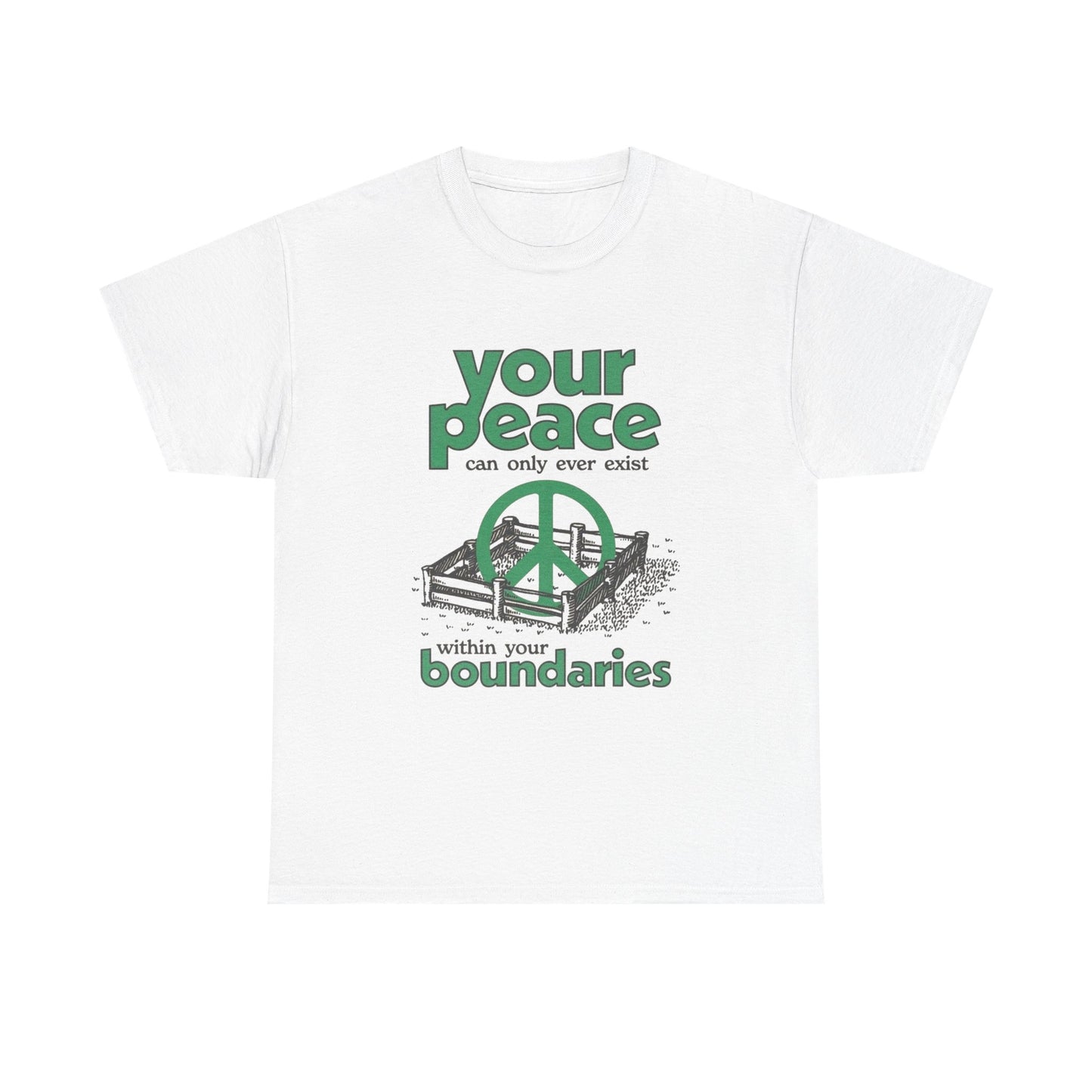 Your Peace Graphic T Shirt NEW ADULT Tee Unisex Heavy Cotton Tee