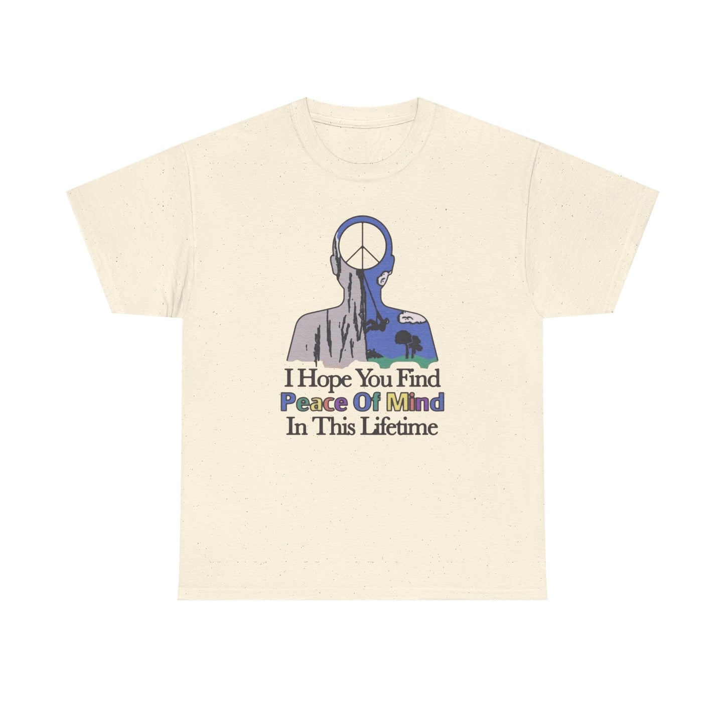 Peace Of Mind Graphic T Shirt NEW ADULT Unisex Heavy Cotton Tee