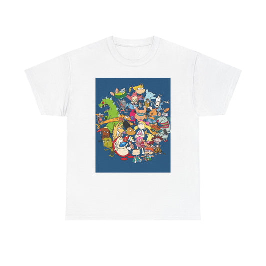 Cartoon Tshirt 90s gaming Gamer Vintage Family guy Unisex Heavy Cotton Tee retro