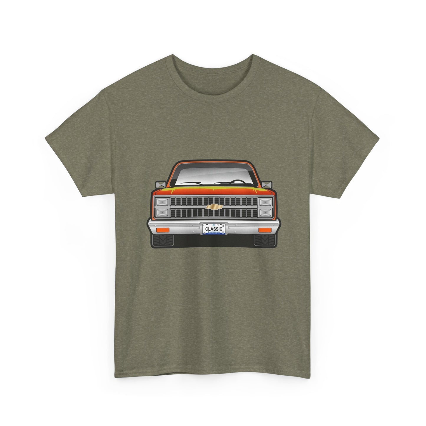 Classic Retro Pickup Truck Graphic T Shirt Unisex Heavy Cotton Tee NEW