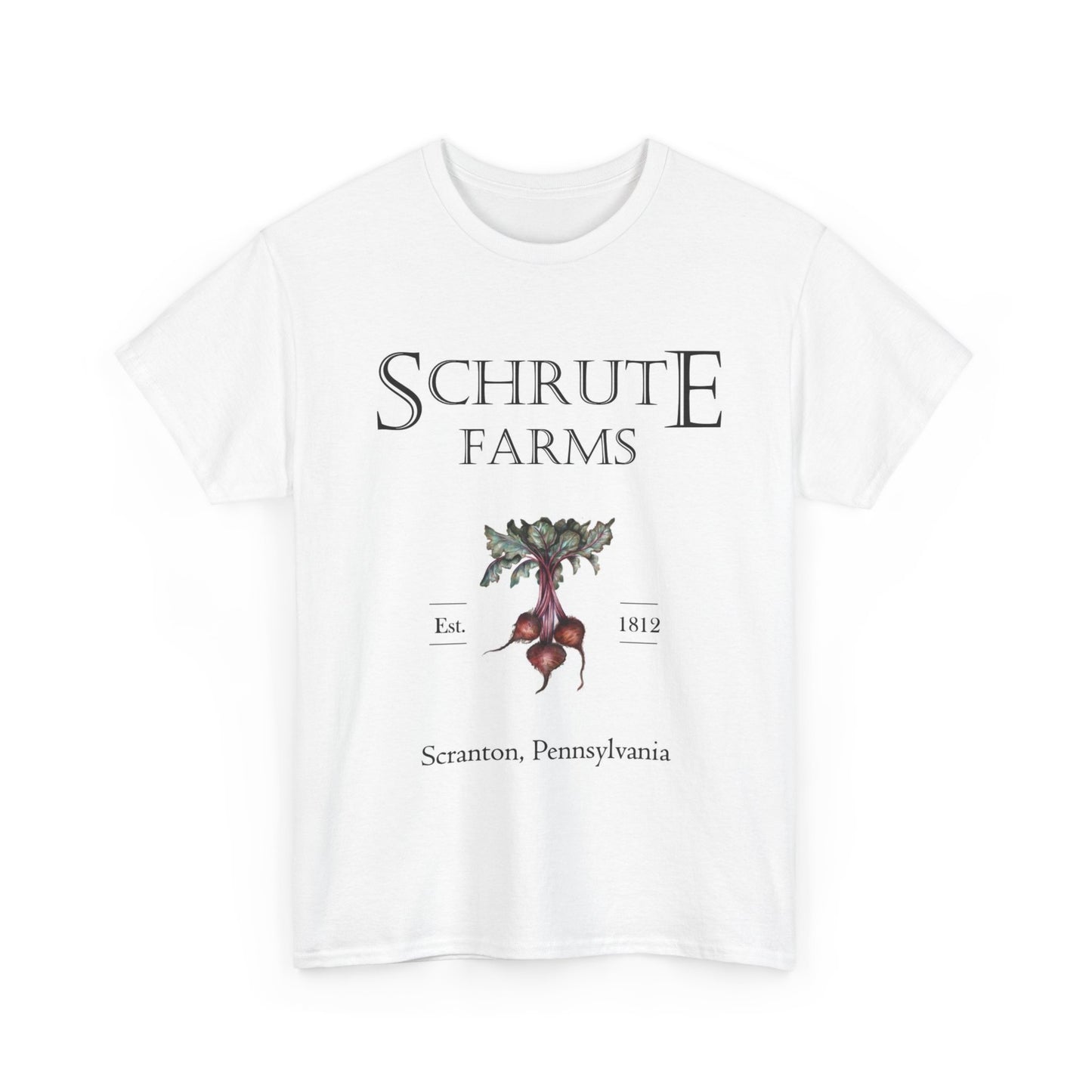 Schrute Farms Graphic T Shirt The Office Unisex Heavy Cotton Tee Retro