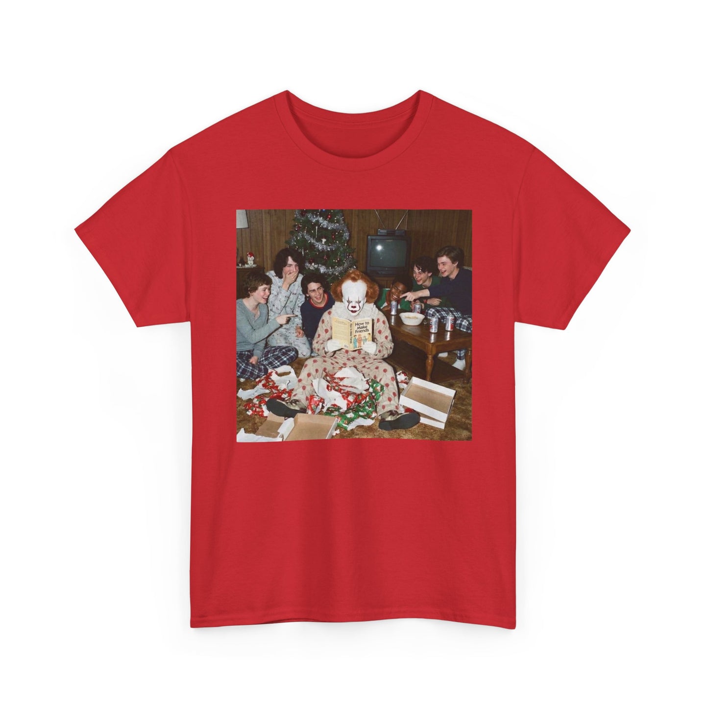 IT Horror Christmas Funny Graphic T Shirt NEW Unisex Heavy Cotton Tee